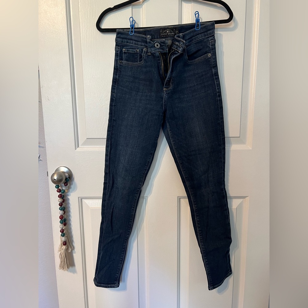 Lucky Brand Women’s Bridgette Skinny Jeans - Size 4/ Size 27, Dark Blue Wash